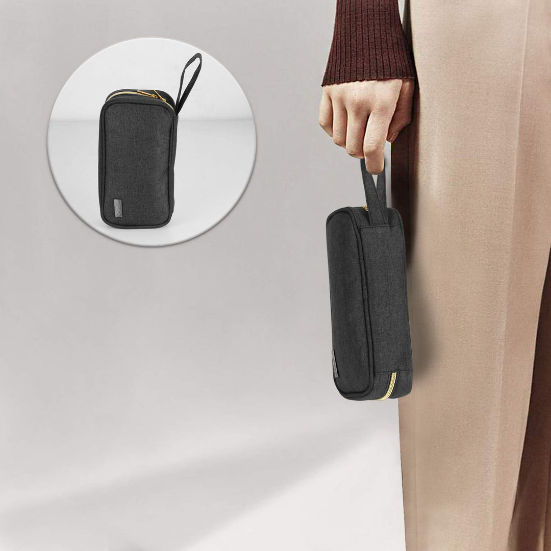 Luxja Ätherische Öle Aufbewahrung - Hält 12 Flaschen (5ml-15ml, Auch für Rollerflaschen), Öl Tasche