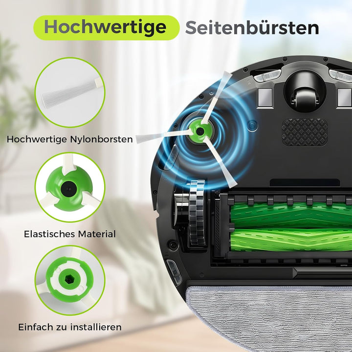 22 Stück Zubehör für iRobot Roomba i7 i7+ i3 i3+ i4 i4+ i6 i6+ i8 i8+ j7 j7+ E5 E6 E7 Saugroboter |