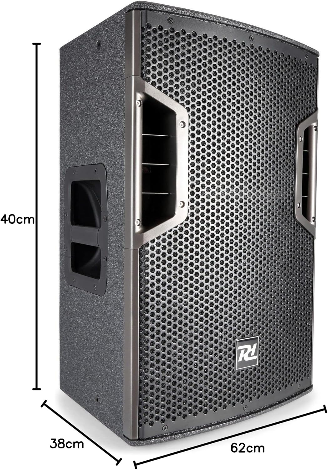 Power Dynamics PD612A Musikbox, Aktiver Fullrange PA Lautsprecher, 800 Watt Peak, DJ Box, Aktivlauts