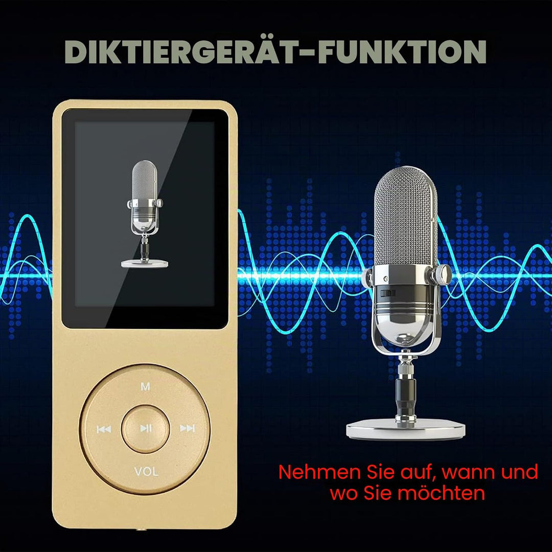 MP3-Player, MP3/MP4 digitaler Musik-Player, Lychee Upgrade, 8 GB, tragbarer HiFi-Sound, Musik-Player
