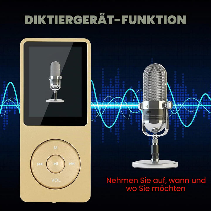 MP3-Player, MP3/MP4 digitaler Musik-Player, Lychee Upgrade, 8 GB, tragbarer HiFi-Sound, Musik-Player