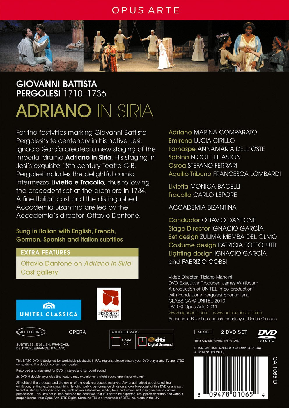 Giovanni Battista: Adriano in Siria, DVD