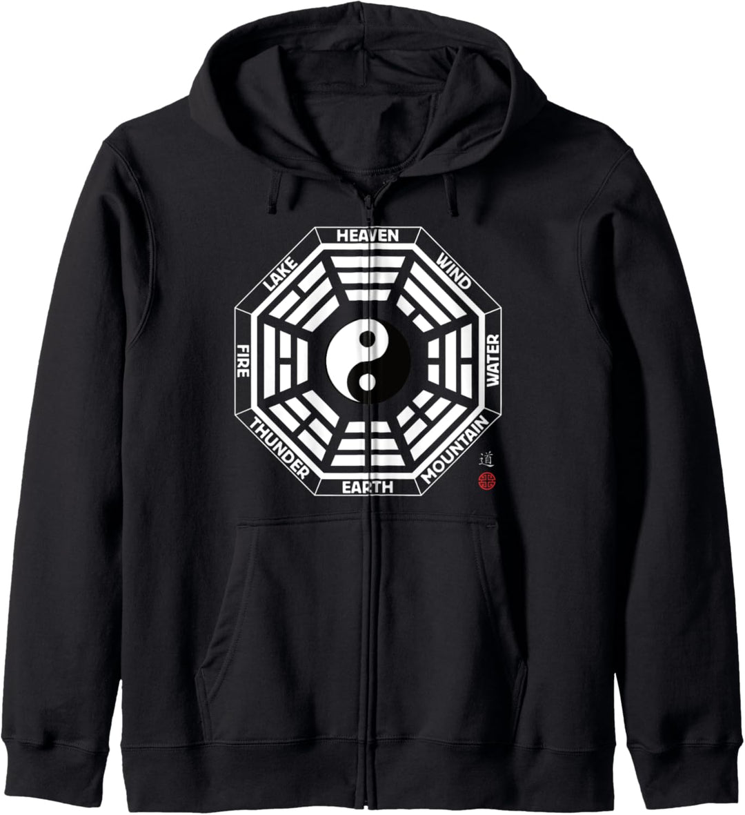Tai Chi Bagua Fuxi Yin Yang Tao Unisex Kapuzenjacke