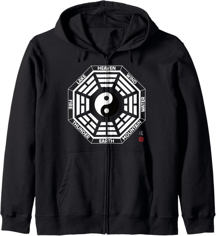 Tai Chi Bagua Fuxi Yin Yang Tao Unisex Kapuzenjacke