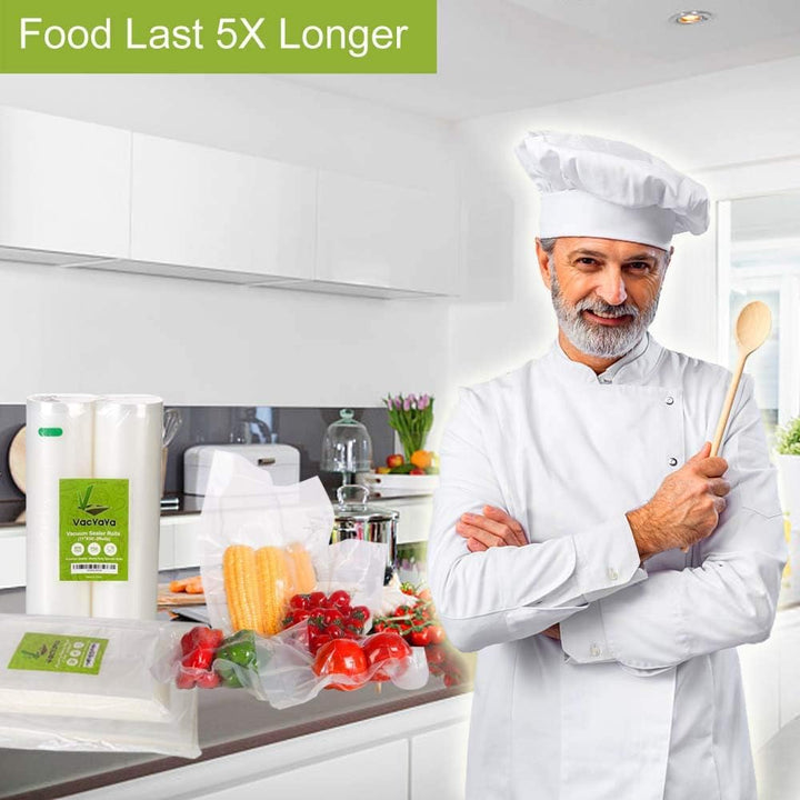 VacYaYa 100 Beutel 25x35cm Vakuumier Beutel Vakuumbeutel für Lebensmittel,BPA-Frei Sous Vide Vakuumi