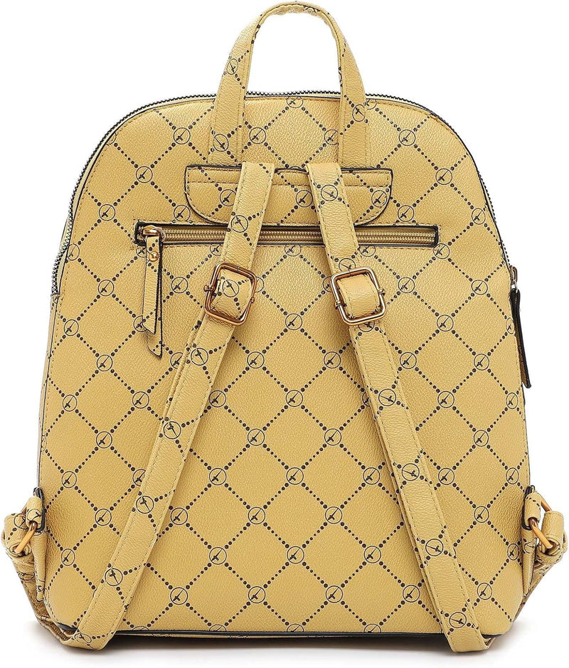 Tamaris Rucksack Anastasia Buckle 32585 Damen Rucksäcke Print mustard 451 Einheitsgrösse, mustard 45