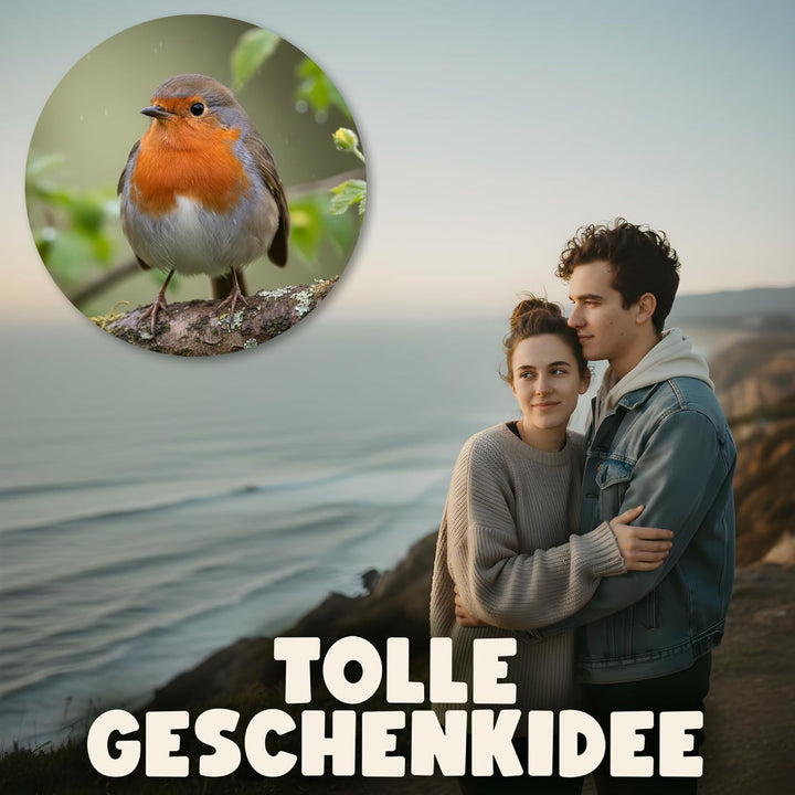 SWISSINNO SMART Birds CHUR Vogelfutterspender Anthrazit aus Aluminium Hängender Saatspender eichhörn