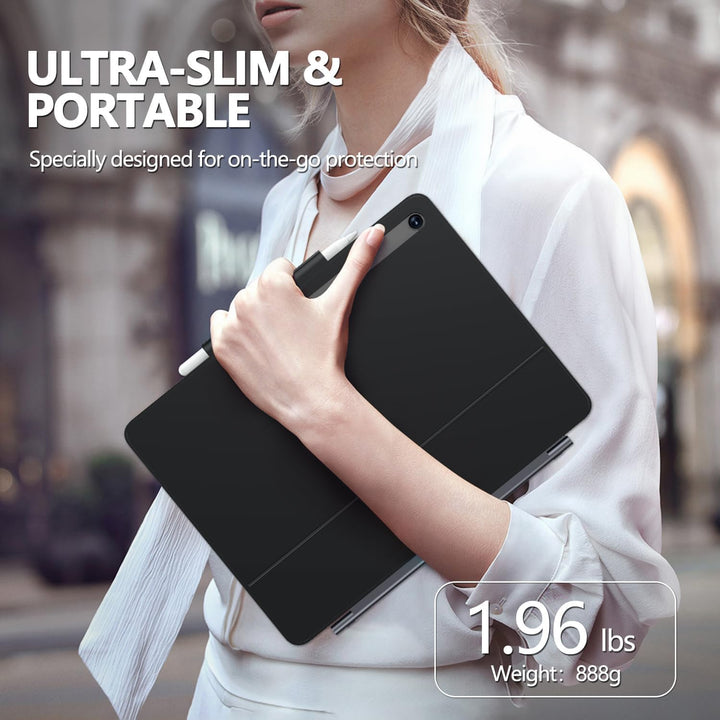 ORDA Tastatur Hülle für Samsung Galaxy Tab S10 FE Plus (13,1 Zoll) mit Tastatur, Magnetische Ständer