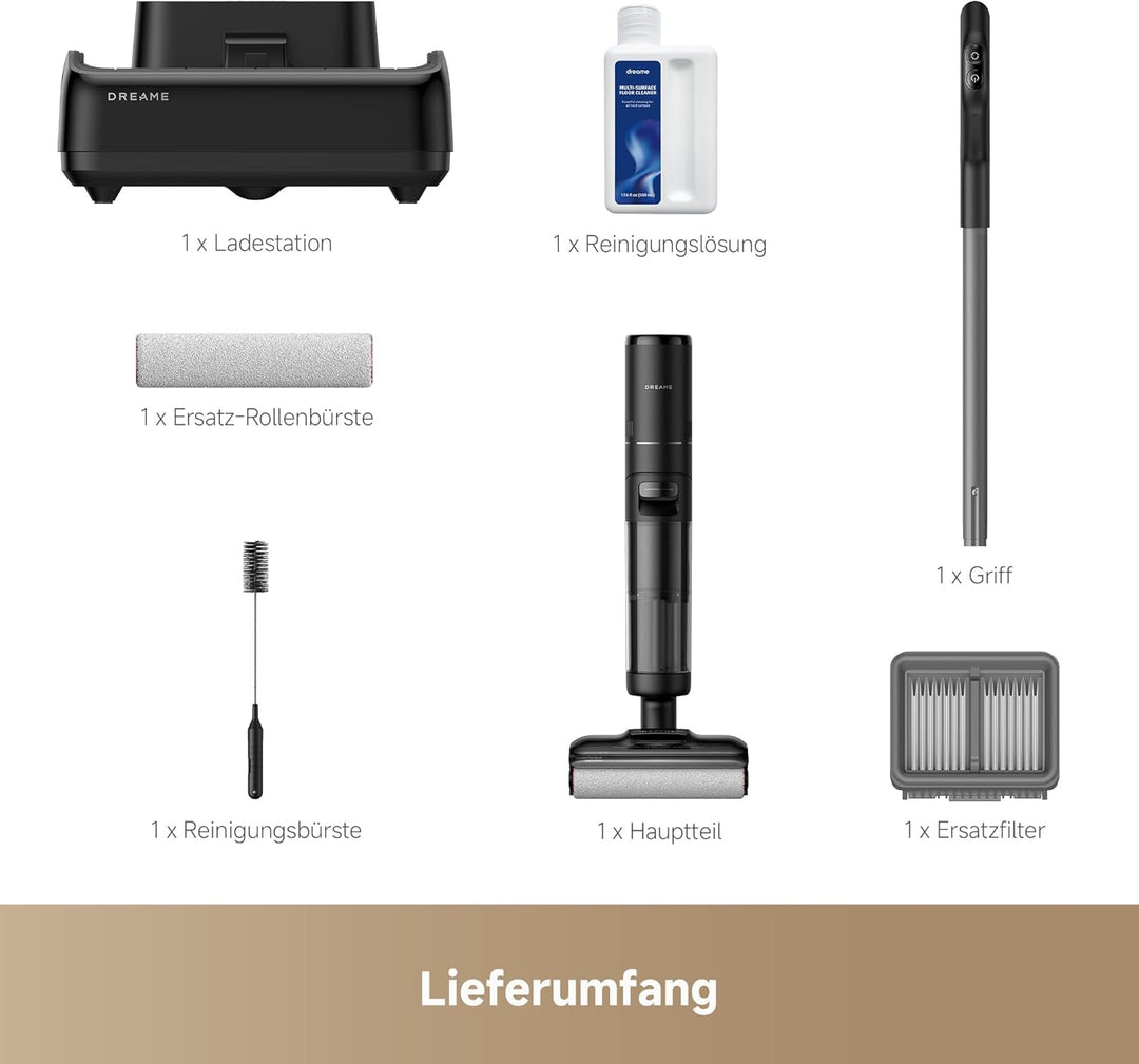 dreame H12 Pro FlexReach Nass- und Trockensauger, Flaches 180°-Design, Trocknung in 5 Minuten, 18.00