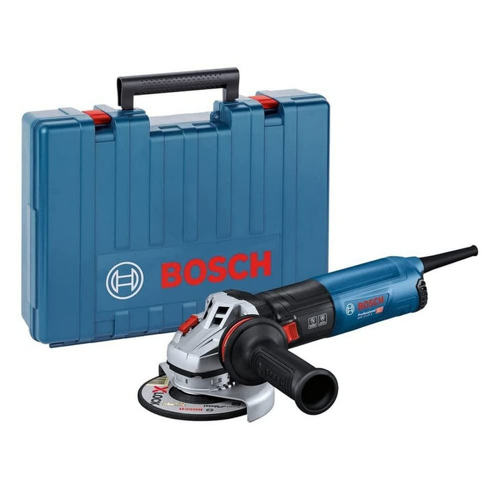 Bosch Professional Winkelschleifer GWS 14-125 S (1.400 Watt, Zusatzhandgriff, Schutzhaube, anklippba
