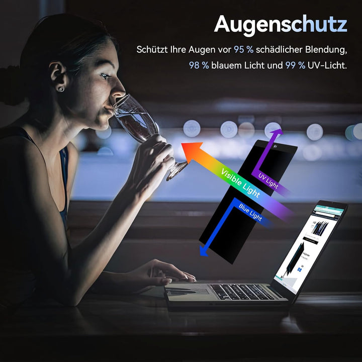 Magnetischer Blickschutzfilter Kompatibel Mit Apple MacBook Pro 13 Zoll (2016-2022,M1,M2)&MacBook Ai