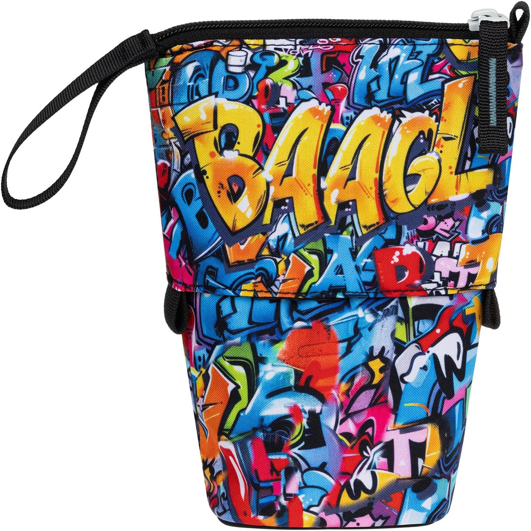 Baagl Federmäppchen Jungen - Stifteetui Kinder - Mäppchen Etui für Schule - Robuste Federtasche & Fe