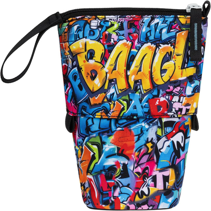 Baagl Federmäppchen Jungen - Stifteetui Kinder - Mäppchen Etui für Schule - Robuste Federtasche & Fe