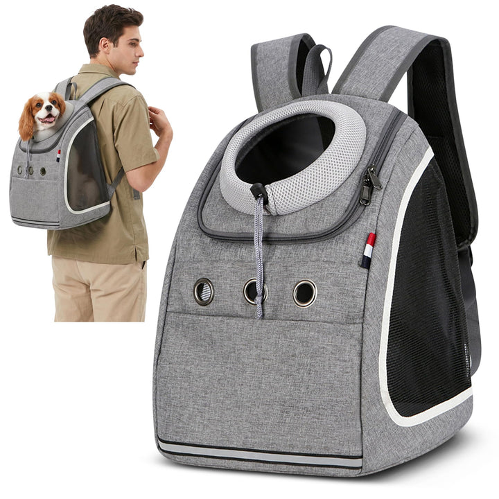 ALLSOPETS Haustier Hunde Rucksäcke Tragbar Transport Rucksack Reisen Tragetasche für Haustiere Reise