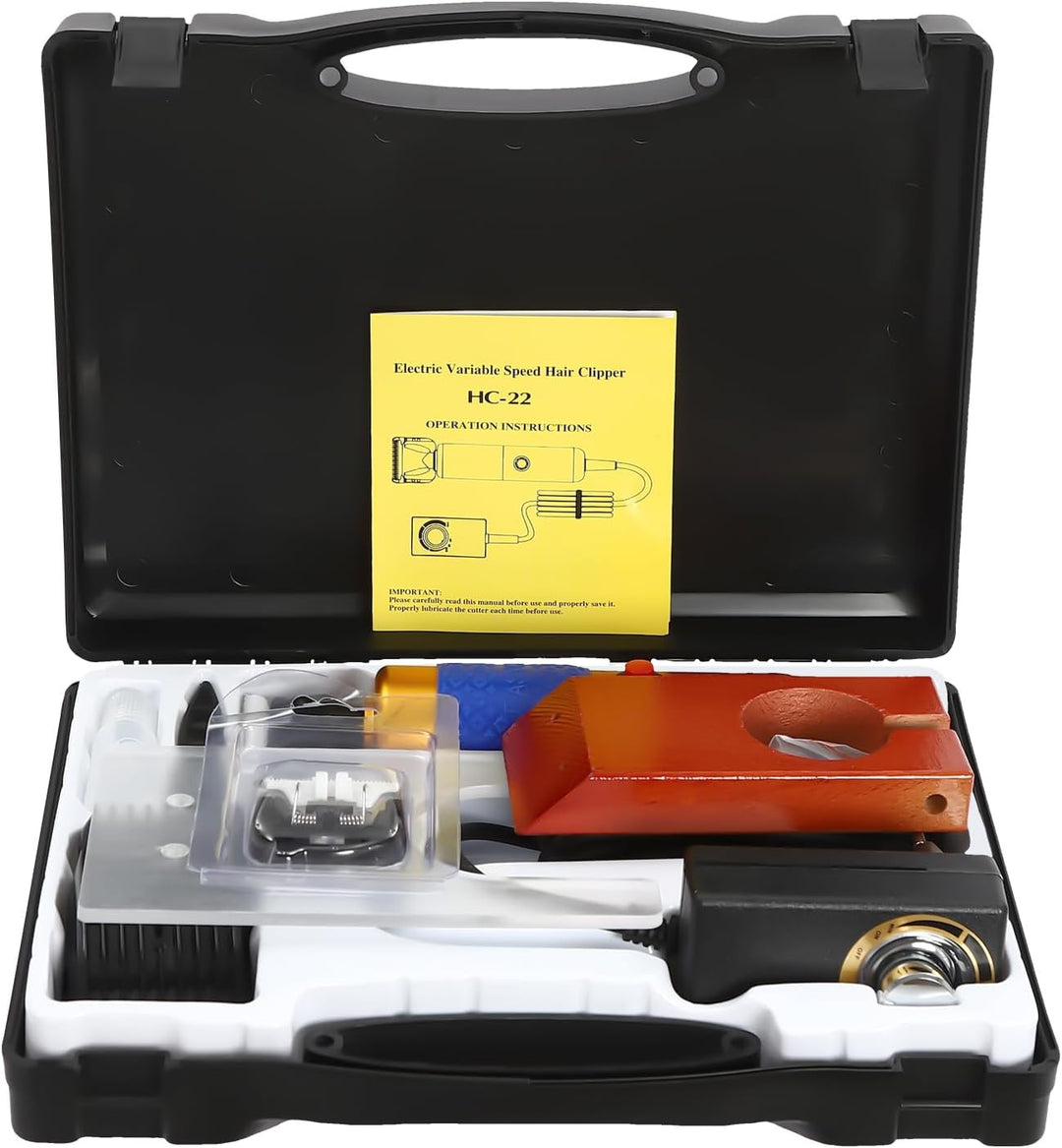 Elektrischer Teppichschneider mit Geschwindigkeitsregler & 2 Klingen,HC-22 Tufting-Trimmer mit Führu
