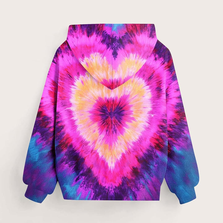 XINYUNZU Mädchen Kapuzenpullover Casual Hoodie Batik Sweatshirt mit Kapuze & Tasche Oberteile Langar