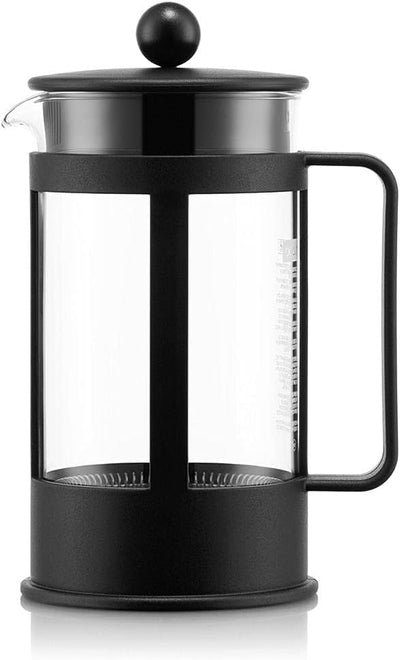 Bodum 1784-01 KENYA Kaffeebereiter (French Pressesystem, Spülmaschinengeeignet), schwarz, 0,5 L, 4 C