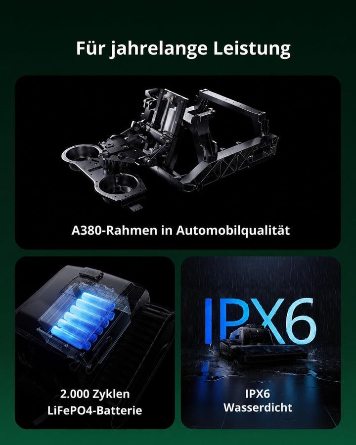 Lymow One Plus Mähroboter ohne Begrenzungskabel für 4452 m², KI-Hindernisvermeidung, 45° Steigung, S