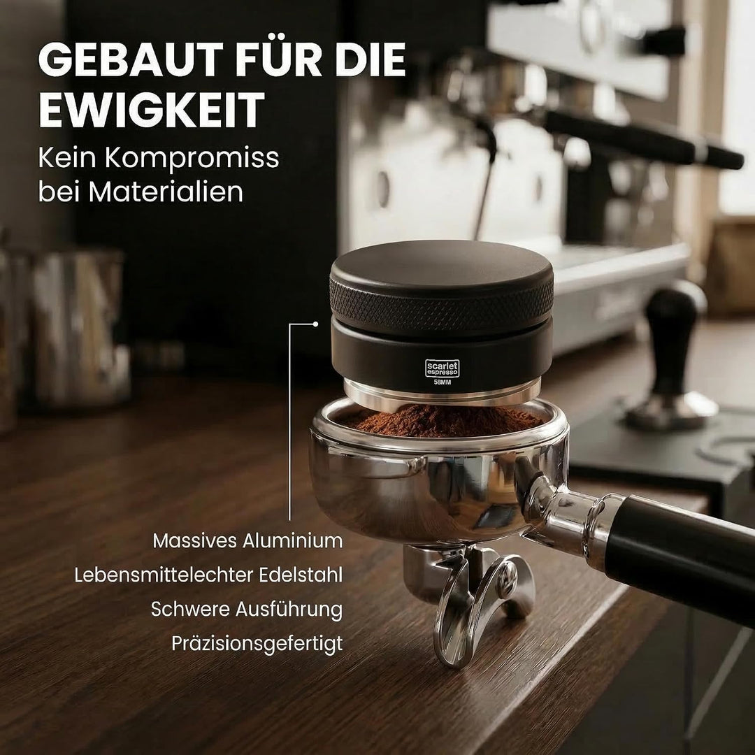 scarlet espresso | Distributor »Grande TRE«, gleichmässige Verteilung von Kaffeepulver im Siebträger
