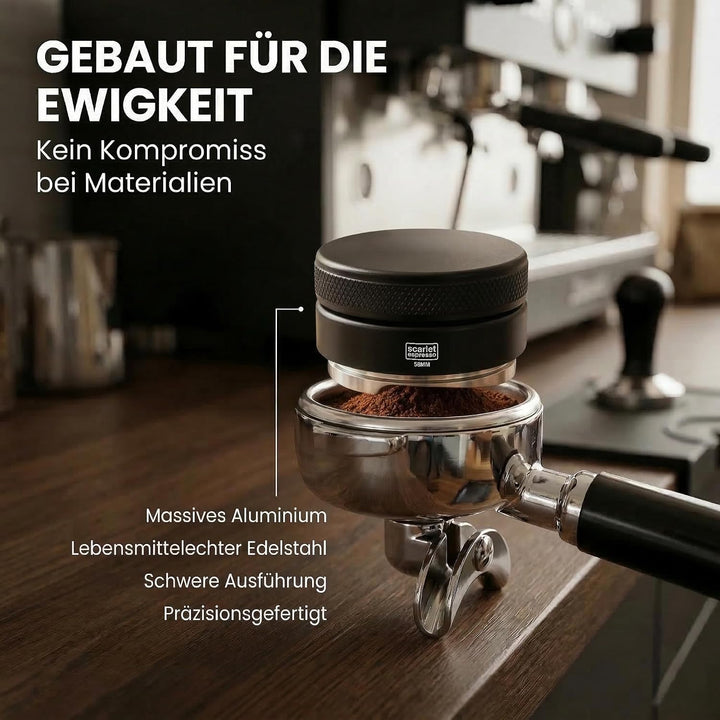 scarlet espresso | Distributor »Grande TRE«, gleichmässige Verteilung von Kaffeepulver im Siebträger