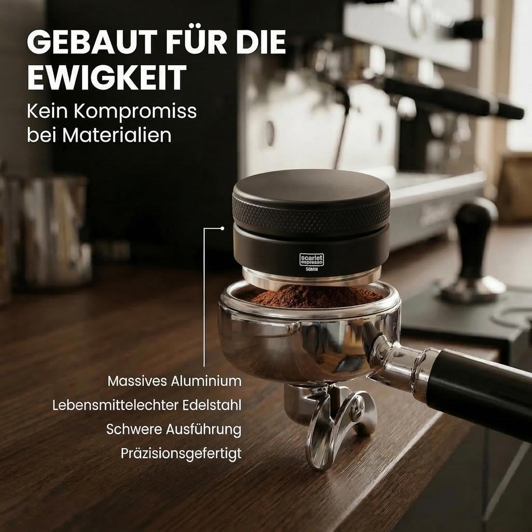 scarlet espresso | Distributor »Grande TRE«, gleichmässige Verteilung von Kaffeepulver im Siebträger