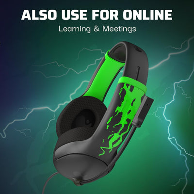 PDP Xbox AIRLITE Wired Headset Jolt Green