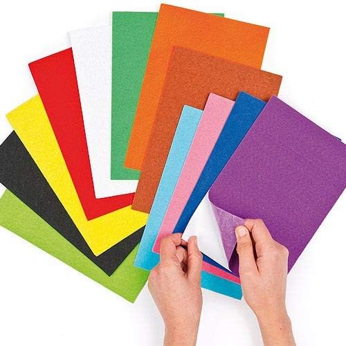 Stoffbook GRAU DEKOFILZ BASTELN SELBSTKLEBEND DIY 200X50CM FILZSTOFF KLEBEFILZ, B791 (grau) Grau 200