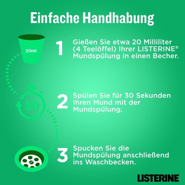 LISTERINE Total Care Zahnfleisch-Schutz (1000 ml), schützende Mundspülung gegen Zahnfleischprobleme