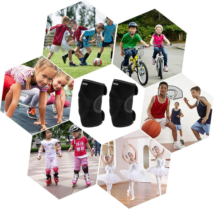 ONTYZZ Kinder Ellenbogenschützer Unterstützung Einstellbar Weiche Kinder Ellenbogenbandage Protector