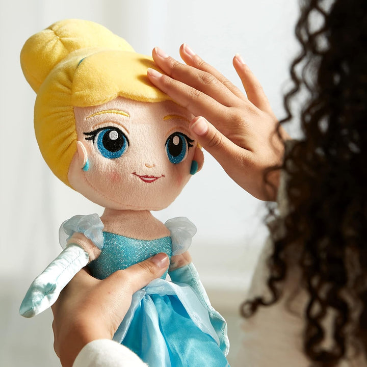 Disney Store Official, Cinderella, Kuschelpuppe, Plüsch-Prinzessin, 37 cm | Weiche Cinderella Stoffp