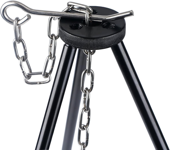 Camping Tripod Campfire Cooking Dutch Oven Tripod Mini Adjustable Grill Tripod Cooker Campfire Grill