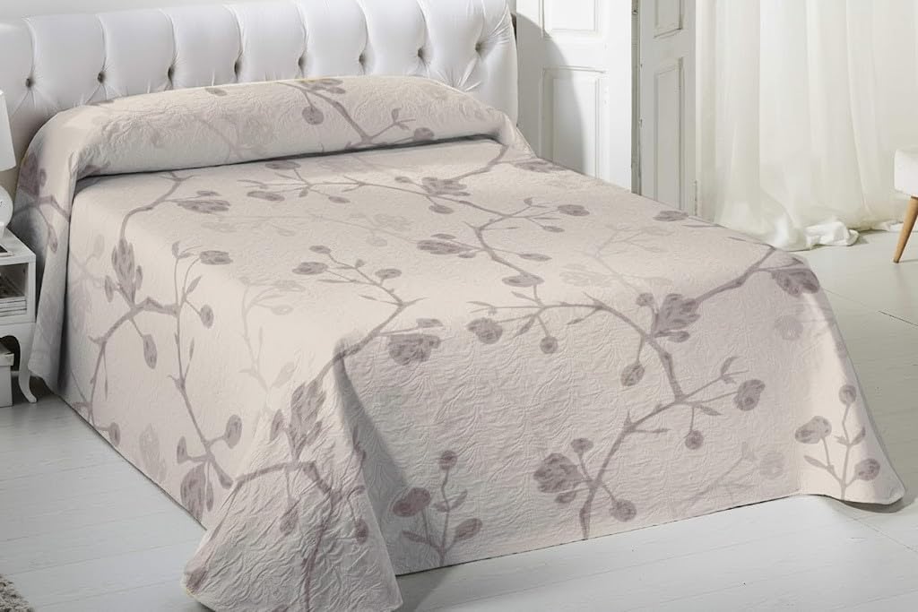 VIALMAN Leichte Tagesdecke Sofia 20, beige, 180 x 190 cm 180 x 190 cm Beige, 180 x 190 cm Beige