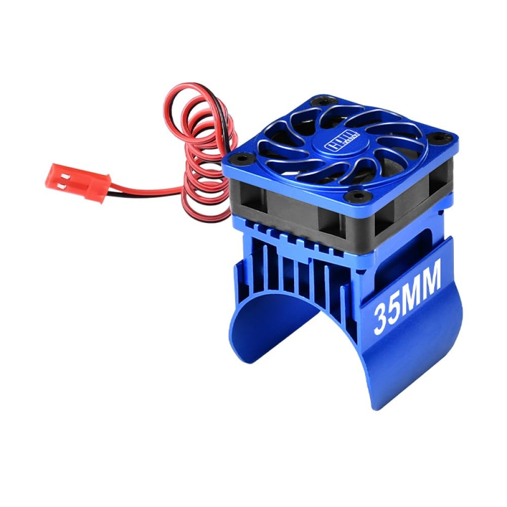 Aluminium 6061-T6 Alloy Cooling Fan with 35mm Motor Heatsink for Traxxas 1:16 Mini Maxx 4WD 107154-1