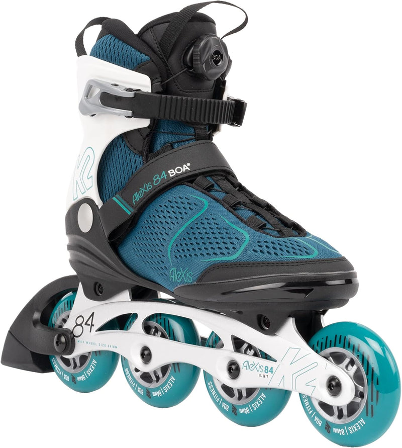 K2 Skates Damen Inline Skates ALEXIS 84 BOA, teal - white, 30G0617 EU: 39 (UK: 5.5 / US: 8) teal - w