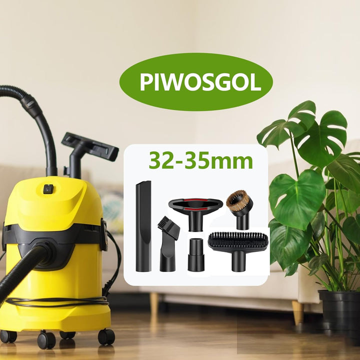 PIWOSGOL7Stk Staubsauger Düsen Set, Universal Staubsauger Aufsätze Vakuum Aufsätze Reinigungs-Set mi