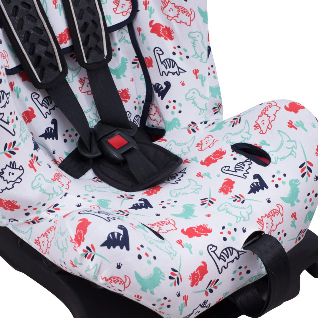 JYOKO Kids Bezug für Autositz kompatibel mit Axkid (Dino Party, Axkid Minikid Kidzone Duofix) Axkid