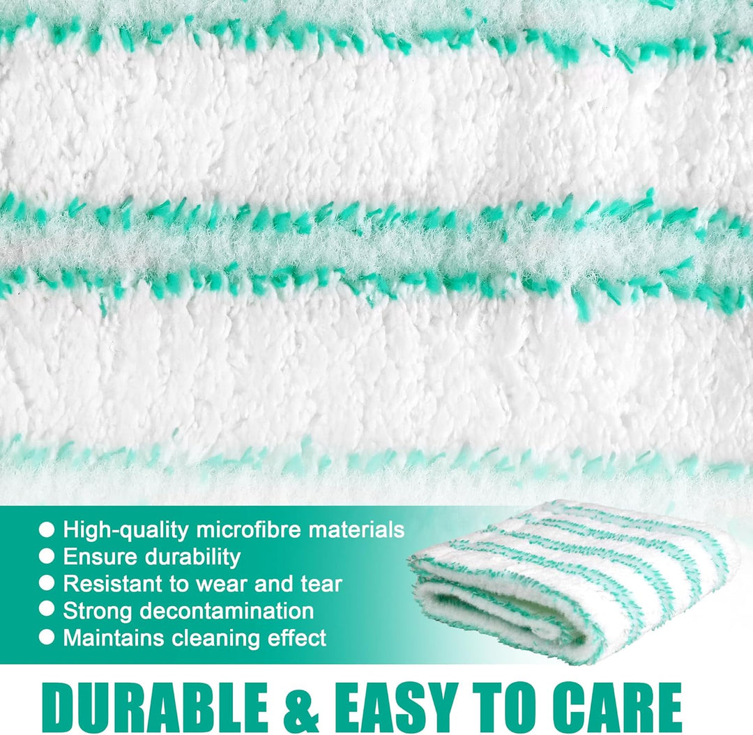 6er Pack Ersatz - Wischbezüge für Leifheit Profi XL Micro Duo/Cotton Plus, Bodenwischer Ersatzbezug