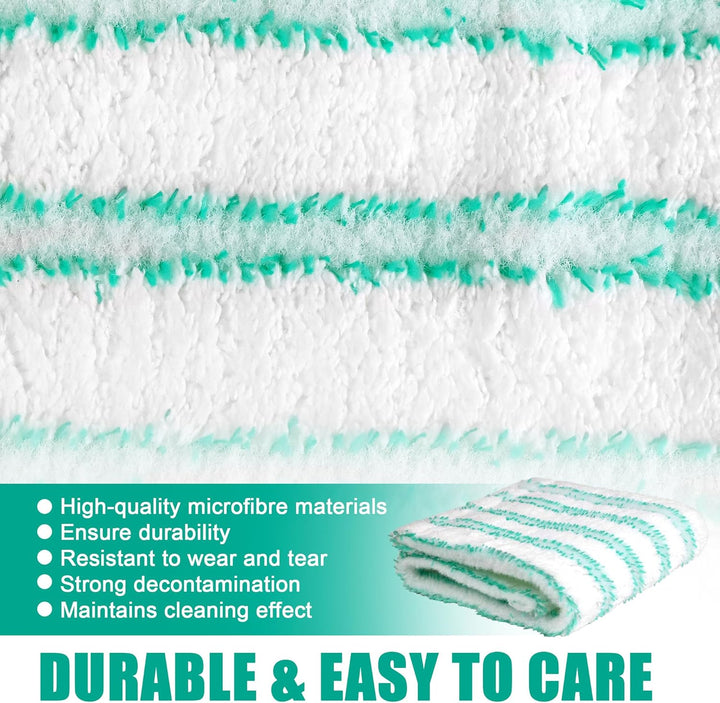 6er Pack Ersatz - Wischbezüge für Leifheit Profi XL Micro Duo/Cotton Plus, Bodenwischer Ersatzbezug