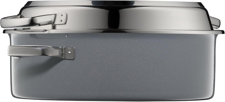 WMF Fusiontec Mineral Multi-Bräter 38 cm, Perfektes Braten, Homogene Kochergebnisse, Kratzfest, Einf