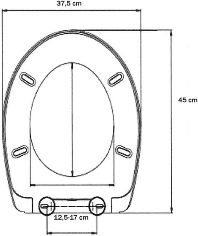 WC Sitz Klobrille Muschelform Farbe Weiss, Duroplast, sehr stabil