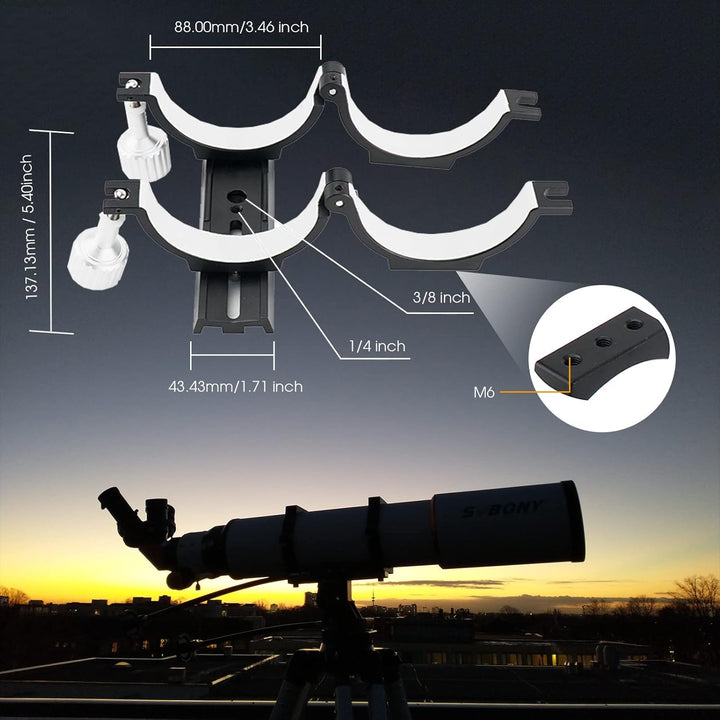 Svbony SV503 ED Teleskop, 102F7 Achromatischer Refraktor, Extra Low Dispersion, Teleskop OTA für Ast