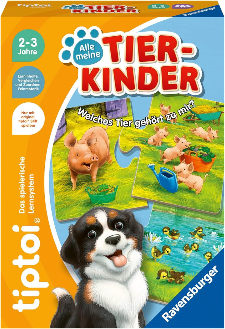 Ravensburger tiptoi Ladestation 00111 - lädt Akku und Audiodateien & tiptoi 00108 - Alle Meine Tierk