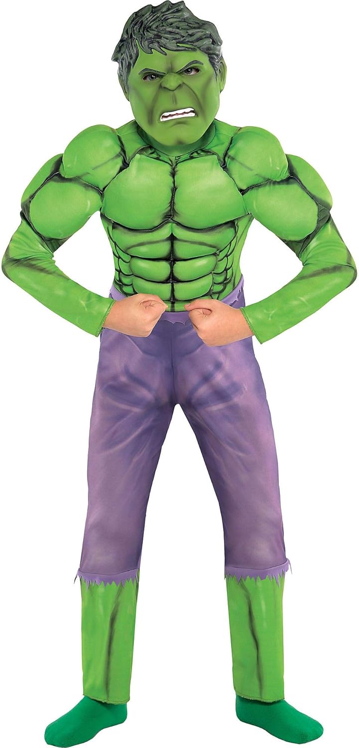 Hulk Deluxe - Rächer Alter von Ultron - Kinder-Kostüm - Large - 147cm, L