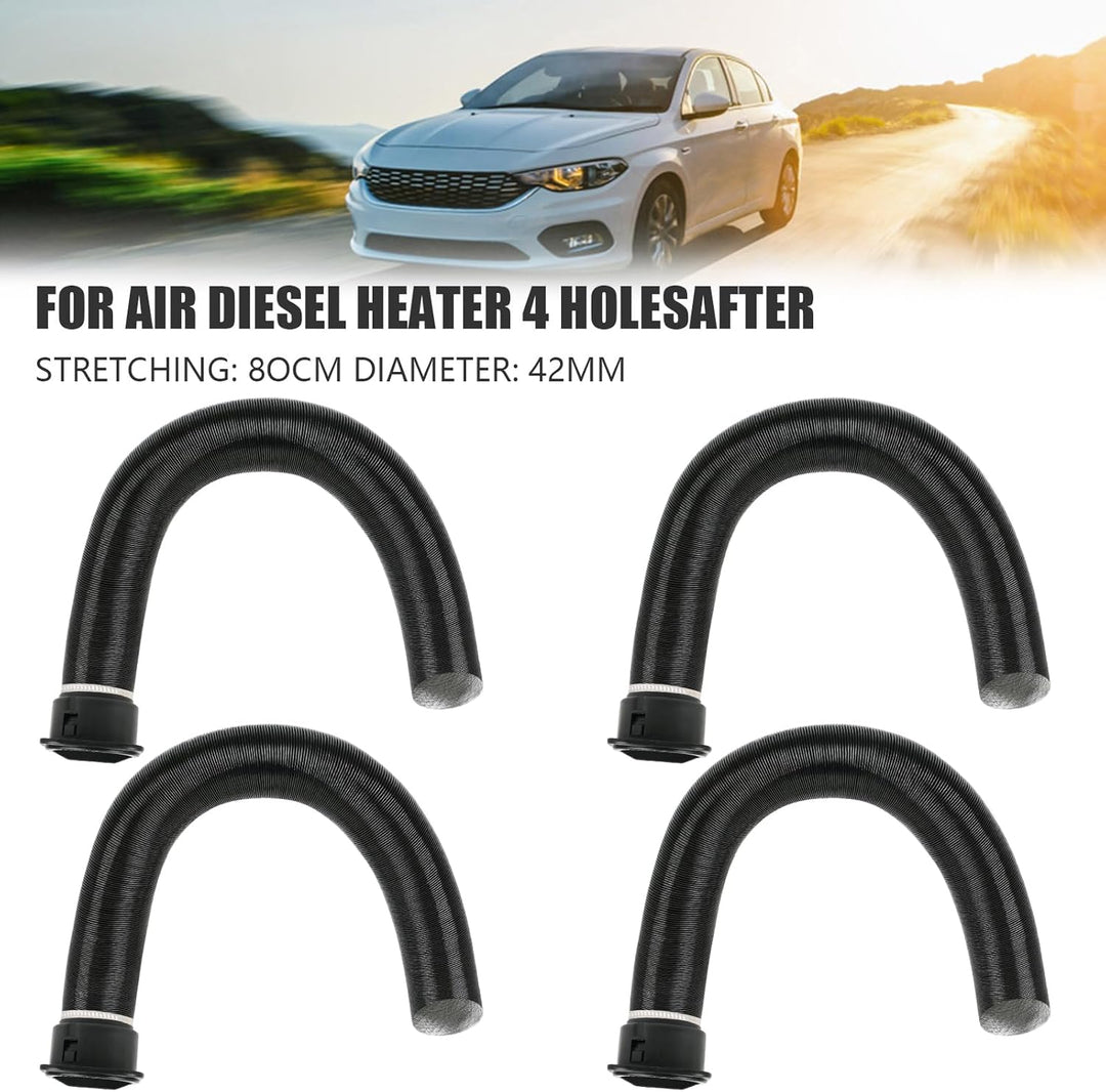 4 x 42 mm Auto Heizrohr Autoluftheizer Zubehör Warmluftauslass Entlüftungsschlauch Clips Set für Luf