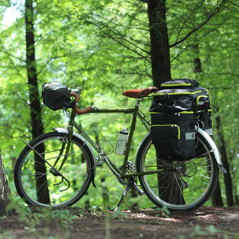 Rhinowalk 3 IN 1 Multifunktional Fahrrad Gepäckträgertaschen 65L Fahrrad Rücksitz Tasche Gepäckträge