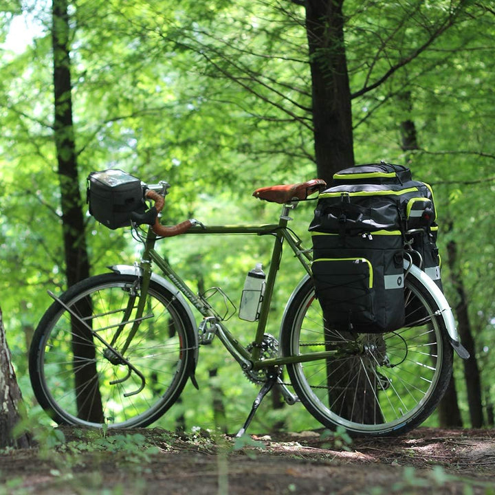 Rhinowalk 3 IN 1 Multifunktional Fahrrad Gepäckträgertaschen 65L Fahrrad Rücksitz Tasche Gepäckträge
