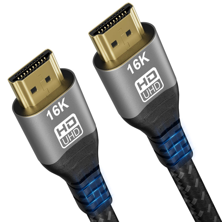 CAKOBLE HDMI 2.2 Kabel 2m, 96Gbps Ultra-High-Speed, 16K@60Hz,12K/10K @120Hz,8K@240Hz,4K@480Hz, eARC,