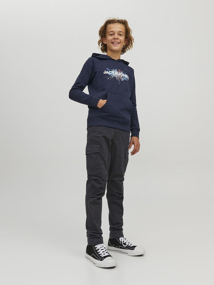JACK & JONES Jungen Jpstace Jjtucker AMA Jnr Cargohose 146 Schwarz, 146 Schwarz