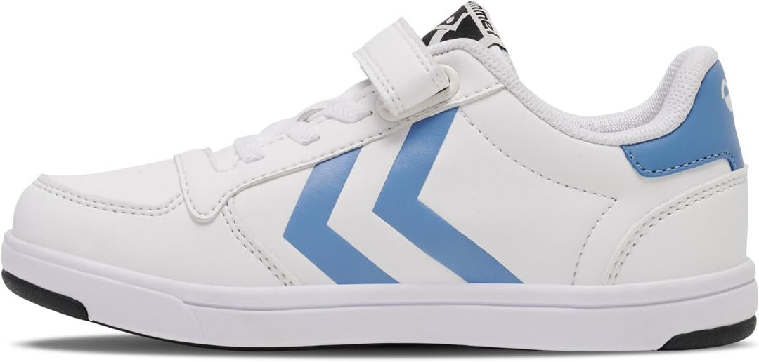 hummel Unisex Kinder Stadil Light Quick Jr Sneaker 26 EU White Navy, 26 EU White Navy