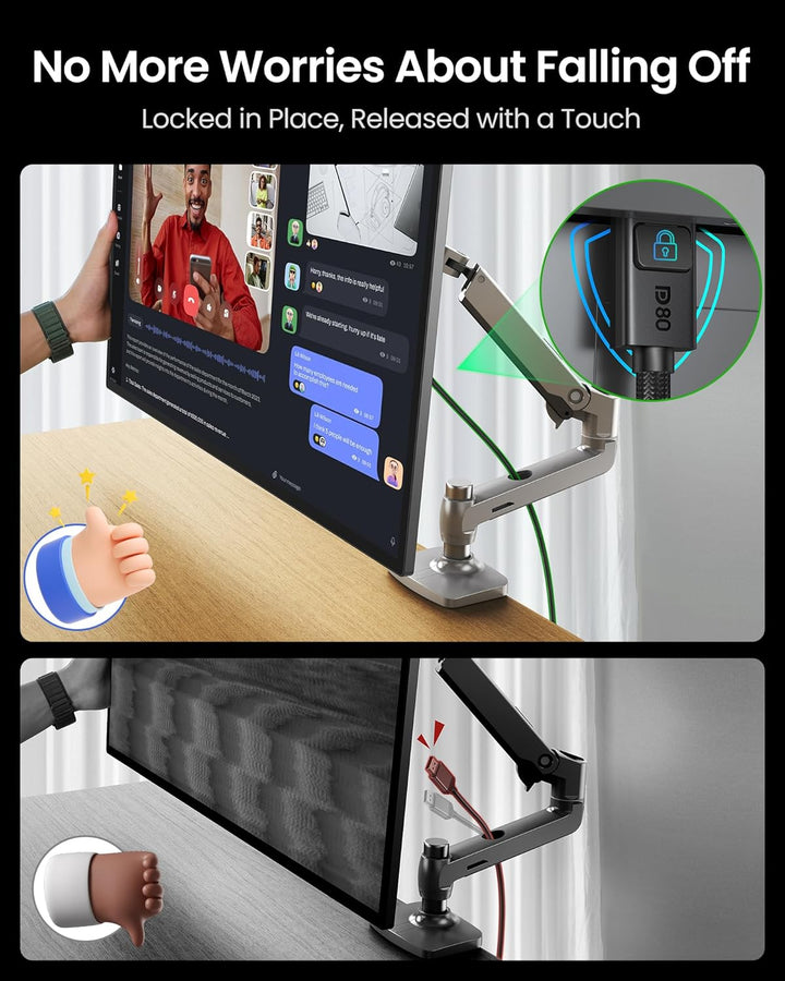 Silkland 80Gbps DisplayPort Kabel 2.1 2M [VESA-Zertifiziert] DP80, [8K@240Hz 4K@540Hz 360Hz 240Hz 18